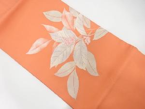 枝葉に小花模様織り出し名古屋帯